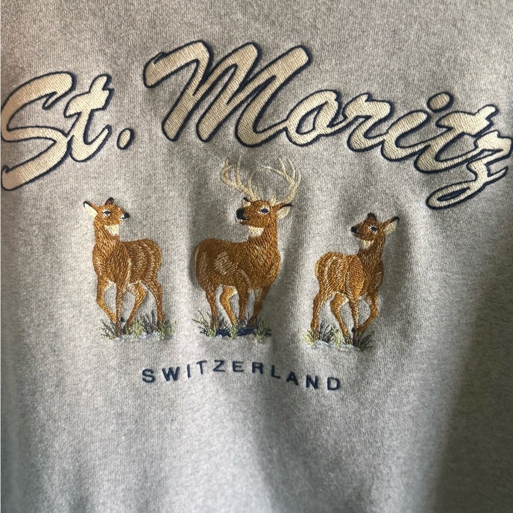 Oversized Hoodie - Outdoorsy Deer Granola Girl Vintage Style Cotton Hoodie - Picture 9 of 9